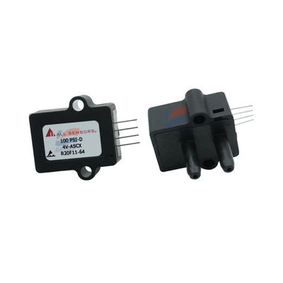 مستشعرات ضغط مثبتة على اللوحة 100 PSI-D-4V-ASCX، قياسات طبية تفاضلية