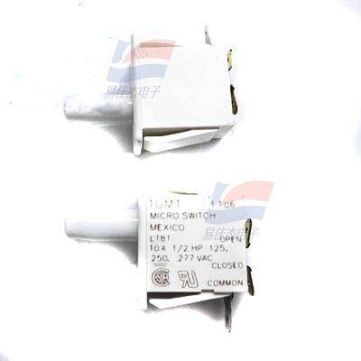 YJJ 1DM1 ميكرو سويتش أساسي / سريع التأثير سويتش 10A 277VAC البستن أحادي القطب مزدوج القذف